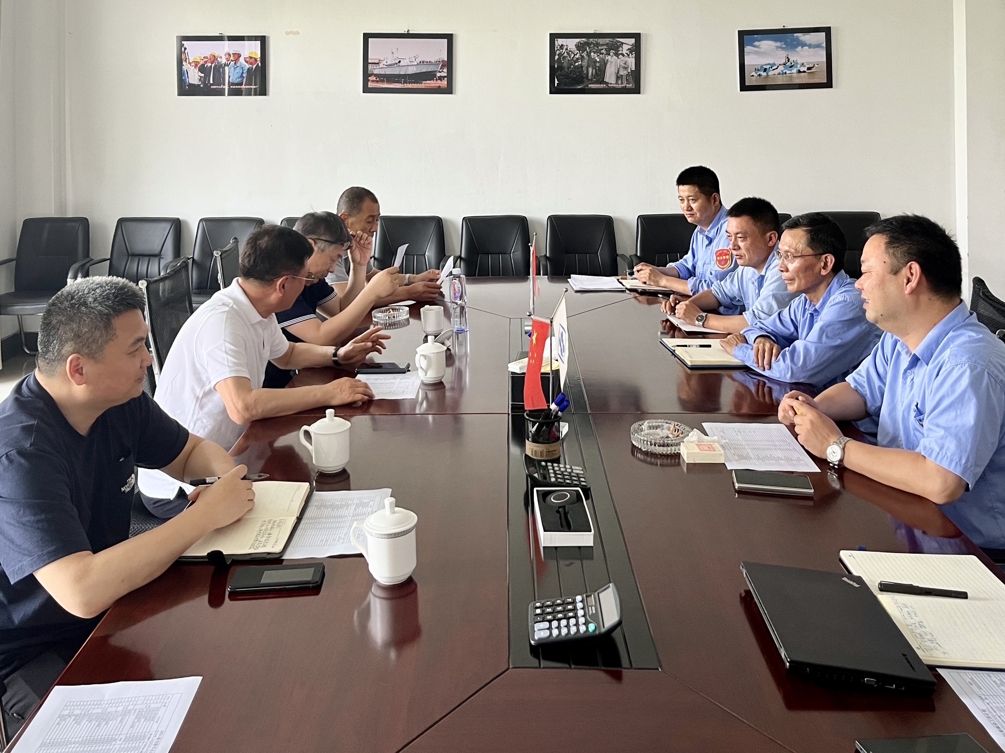 集团公司向导莅临芜湖船厂视察事情_经航佰福国际集团有限公司