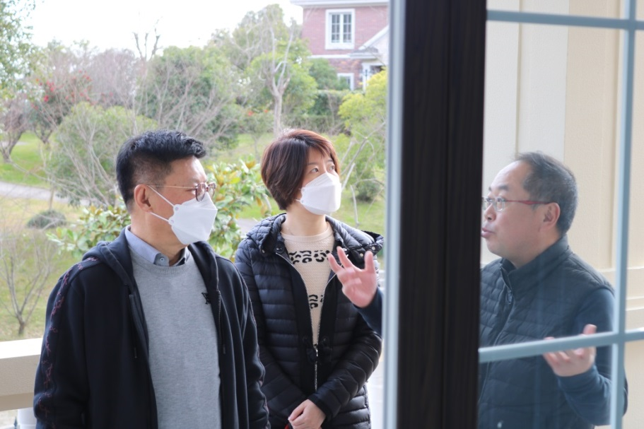 集团公司向导到舟山视察新办公楼建设事情_经航佰福国际集团有限公司